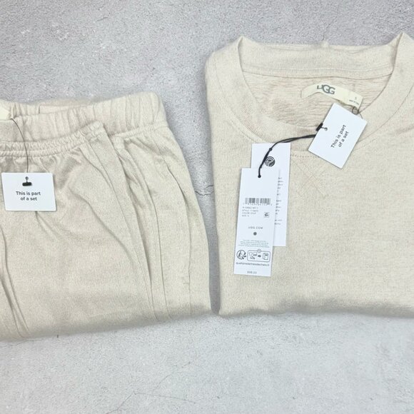 UGG Women's Gable II Lounge Set Oatmeal Heather, Size Small - Picture 5 of 5
